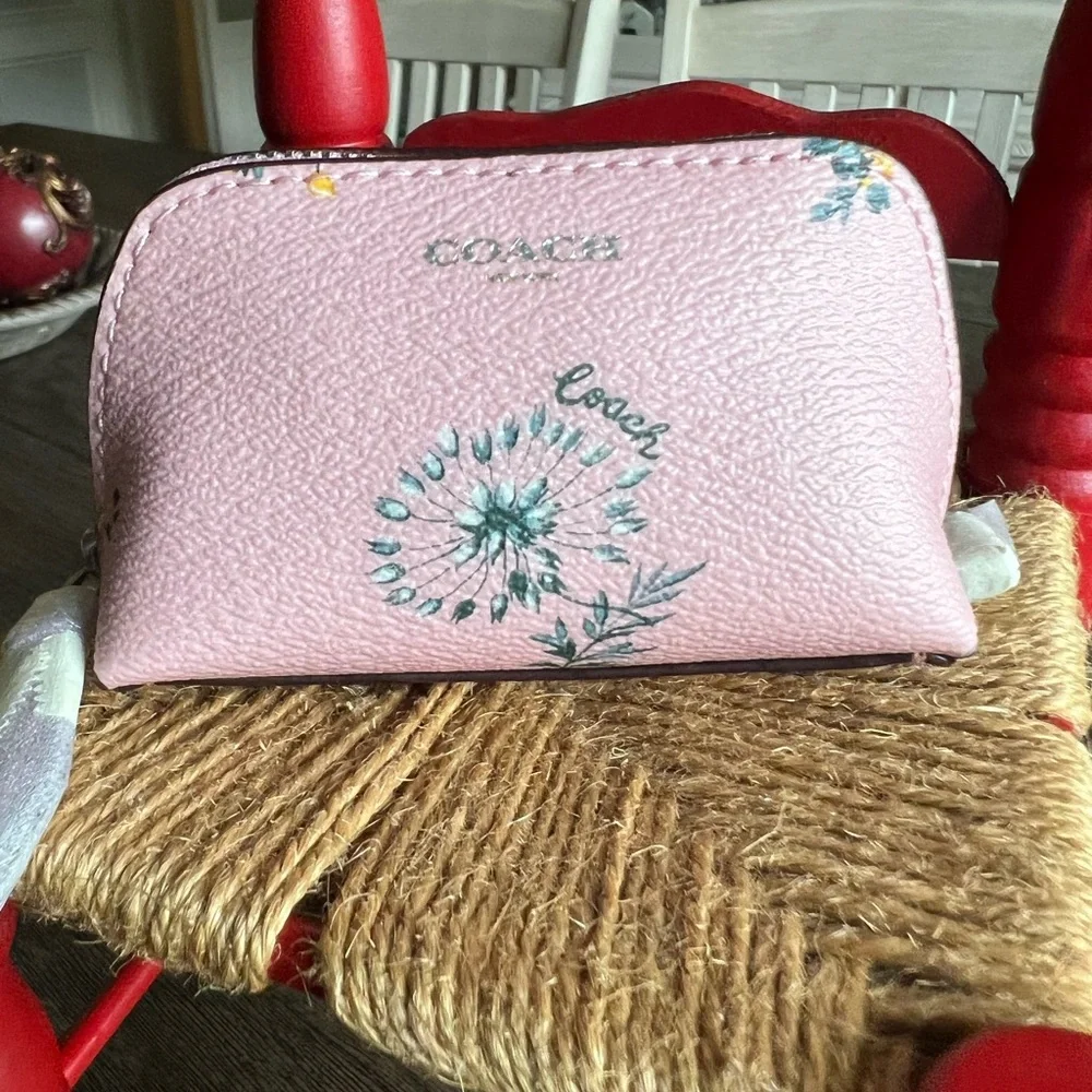 💕Blossom Print Pink Mini Cosmetic Bag - Picture 2 of 15